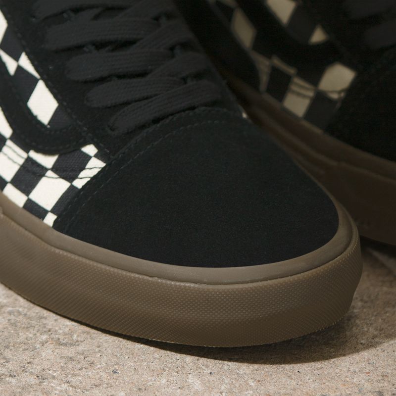 Bajos Vans Checkerboard BMX Old Skool Hombre Negros | Mexico-IHF406528