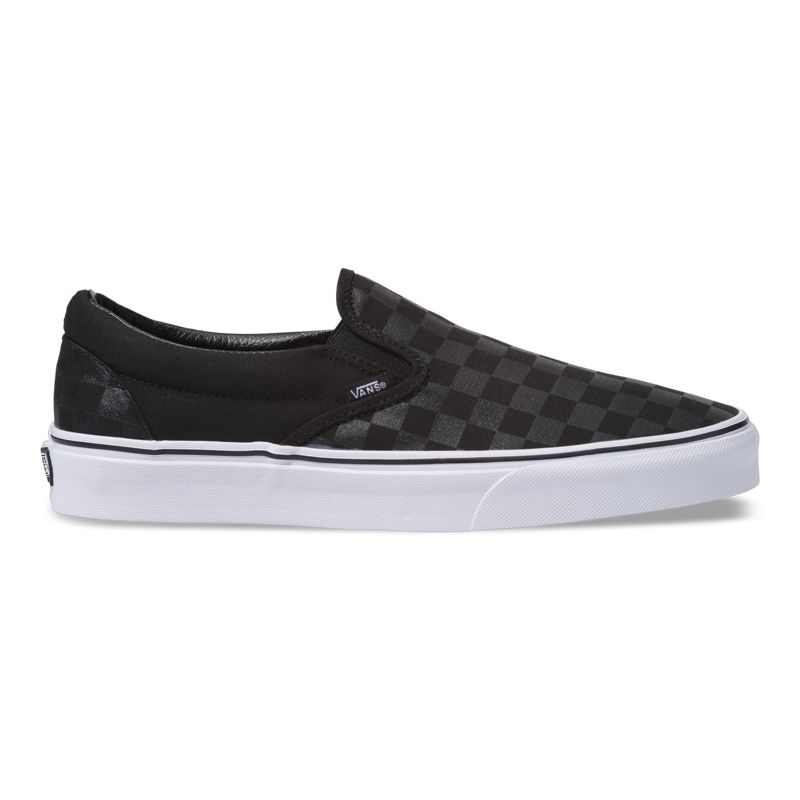 Bajos Vans Checkerboard Hombre Negros | Mexico-OQU781435