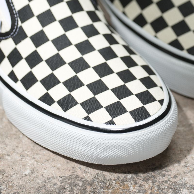 Bajos Vans Checkerboard Mujer Negros Blancos | Mexico-BCT641237