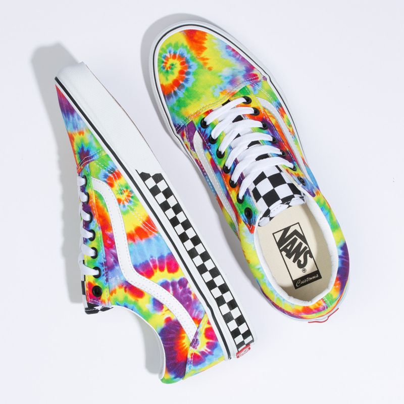 Bajos Vans Checkerboard Old Skool Hombre Multicolor | Mexico-VLH961270