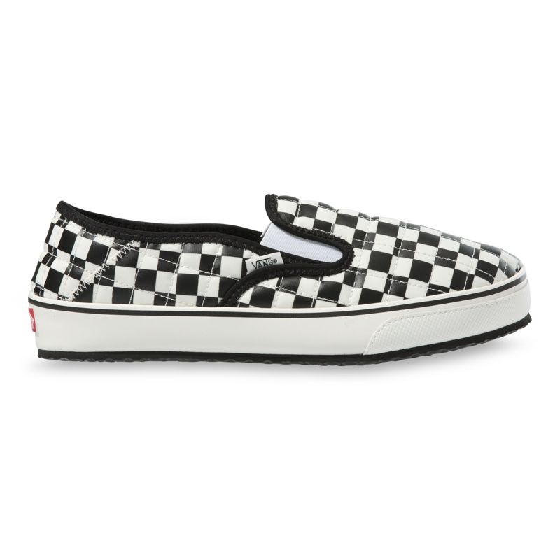 Bajos Vans Checkerboard Slip-Er 2 Hombre Negros Blancos | Mexico-KAC698427