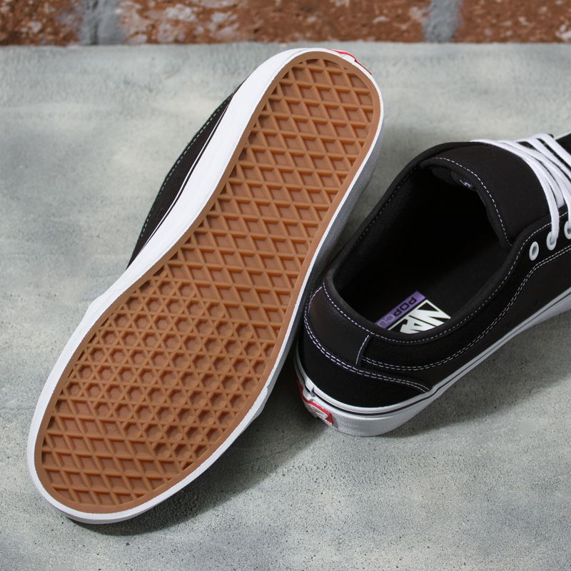 Bajos Vans Chukka Hombre Negros Blancos | Mexico-MDT130572