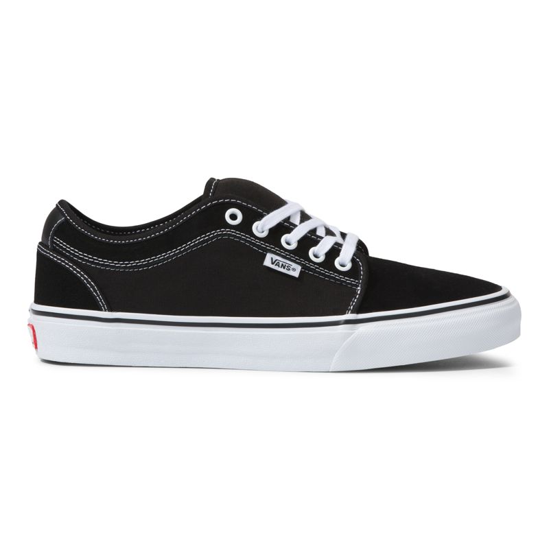 Bajos Vans Chukka Hombre Negros Blancos | Mexico-MDT130572