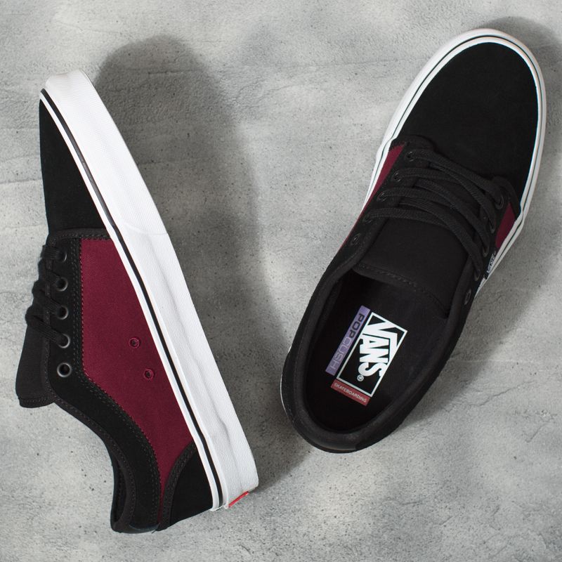 Bajos Vans Chukka Mujer Vino Negros | Mexico-JRD967082