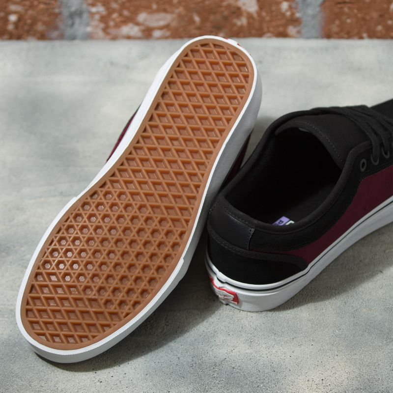 Bajos Vans Chukka Mujer Vino Negros | Mexico-JRD967082