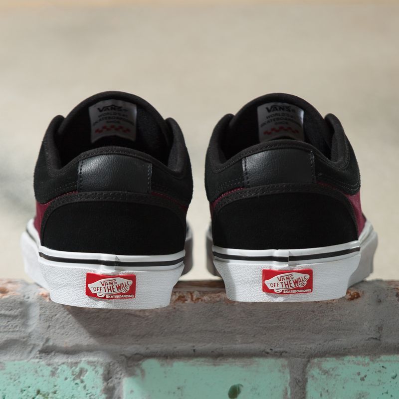 Bajos Vans Chukka Mujer Vino Negros | Mexico-JRD967082