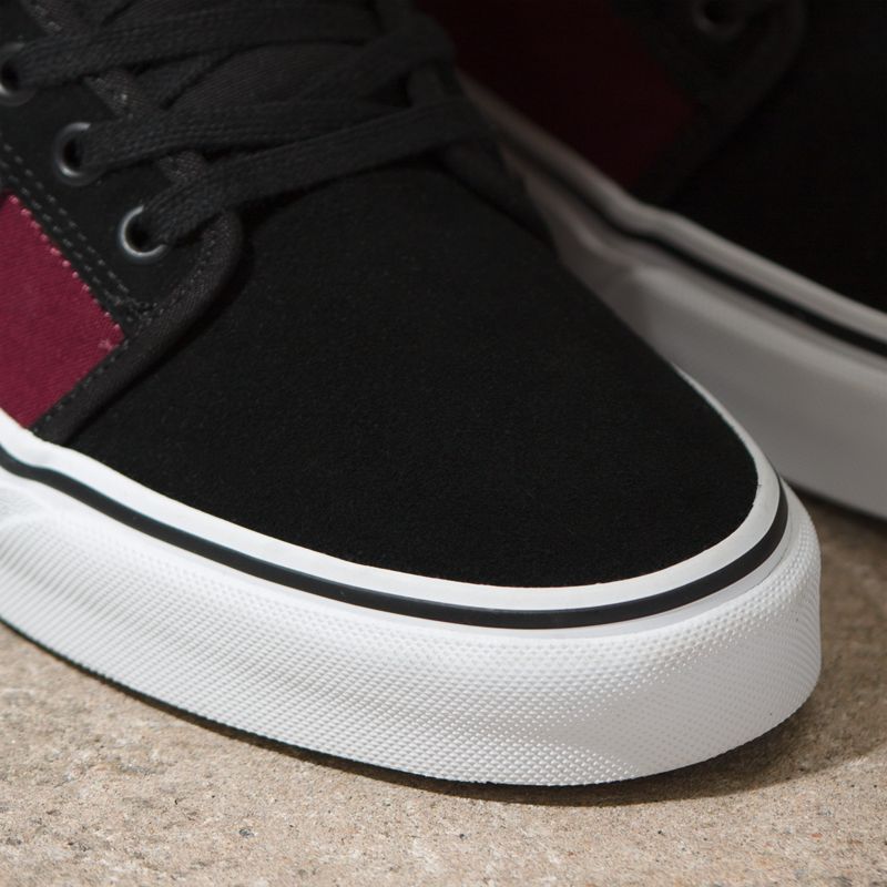 Bajos Vans Chukka Mujer Vino Negros | Mexico-JRD967082