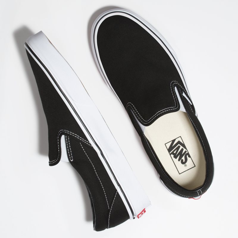 Bajos Vans Classic Anchos Hombre Negros | Mexico-BFZ874935