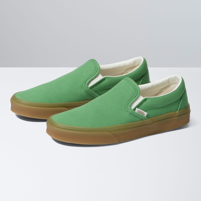 Bajos Vans Classic Hombre Grises Verdes | Mexico-WFP724390