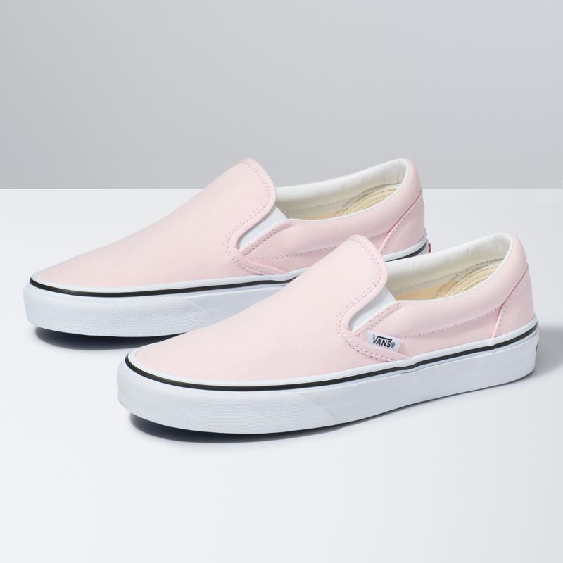 Bajos Vans Classic Hombre Rosas Blancos | Mexico-JTC079845