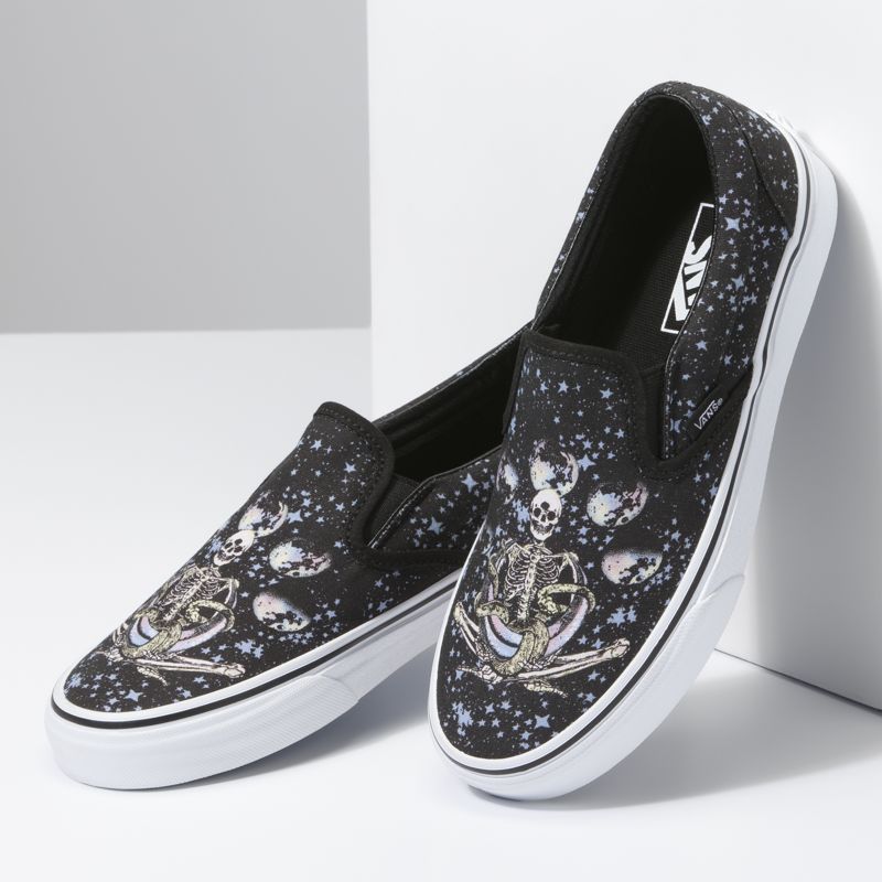 Bajos Vans Classic Mujer Negros Multicolor | Mexico-EPD607415