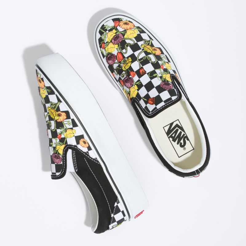 Bajos Vans Classic Plataforma Hombre Negros Multicolor | Mexico-BUC023984