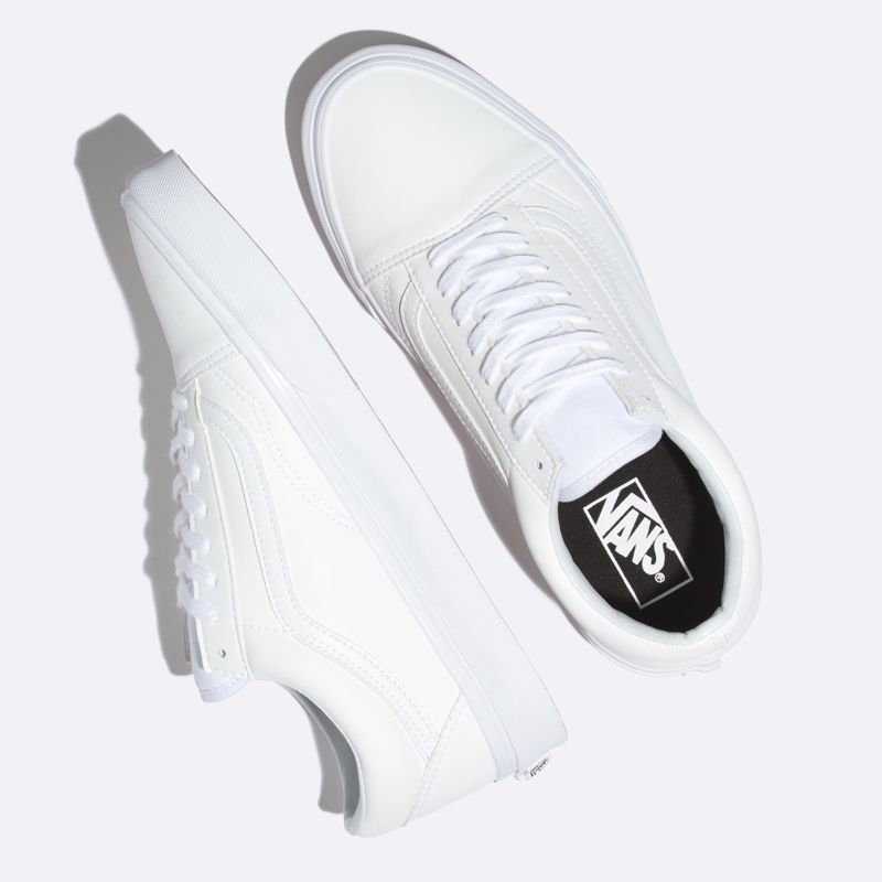 Bajos Vans Classic Tumble Old Skool Hombre Blancos | Mexico-NBV073264