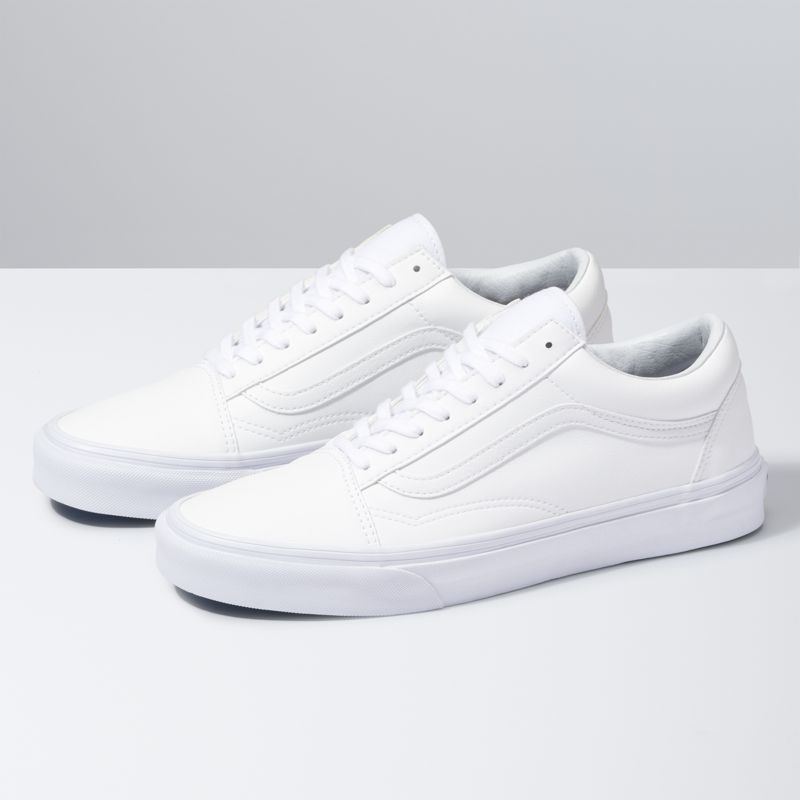 Bajos Vans Classic Tumble Old Skool Hombre Blancos | Mexico-NBV073264