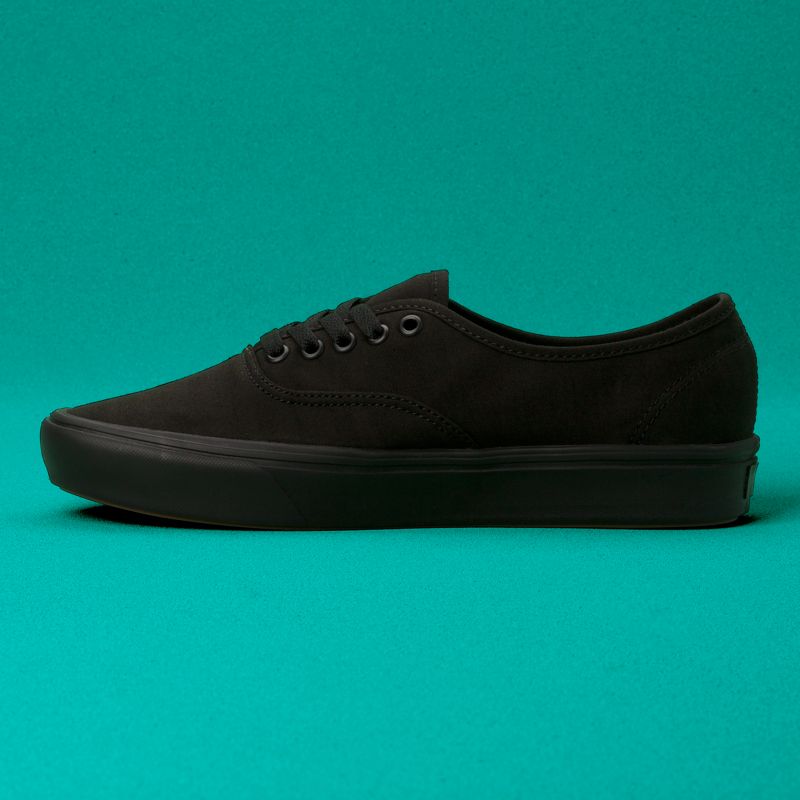 Bajos Vans ComfyCush Authentic Hombre Negros | Mexico-XKY058732