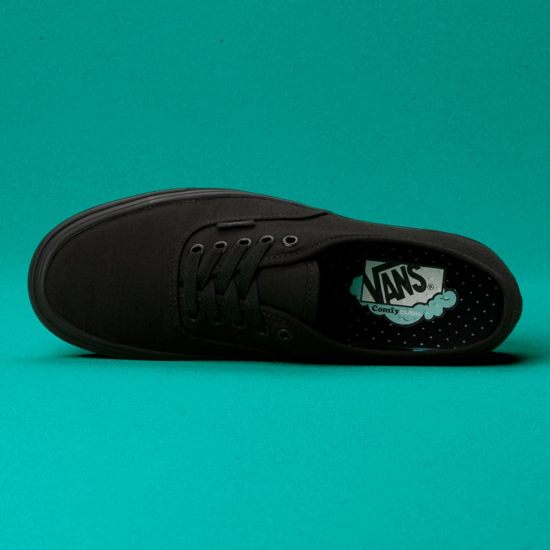 Bajos Vans ComfyCush Authentic Hombre Negros | Mexico-XKY058732