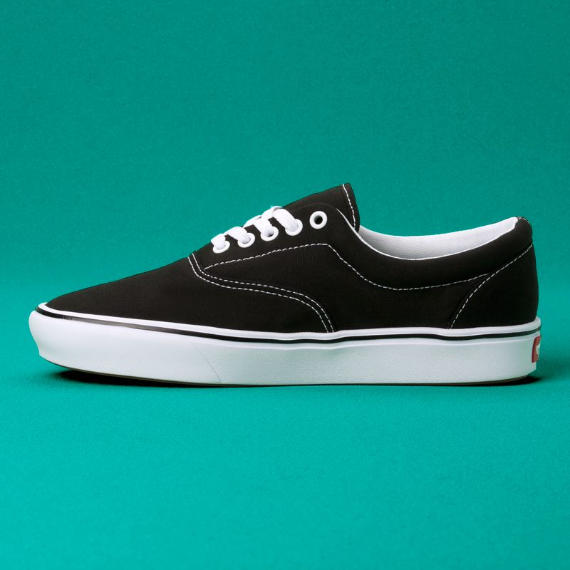 Bajos Vans ComfyCush Era Hombre Negros Blancos | Mexico-QOU923570