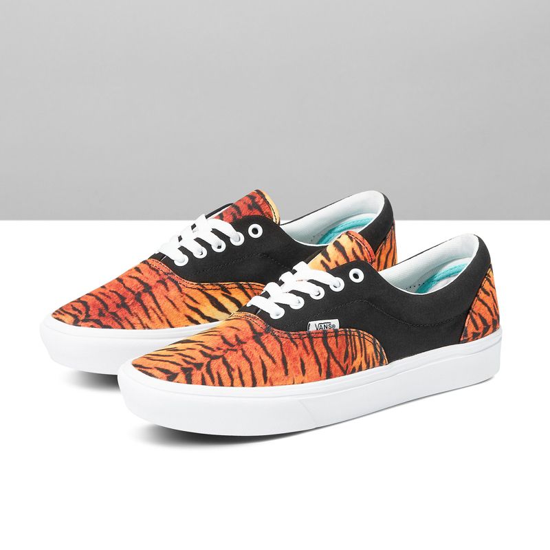 Bajos Vans ComfyCush Era Mujer Stripes | Mexico-ECT346295