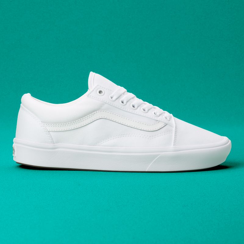 Bajos Vans ComfyCush Old Skool Hombre Blancos | Mexico-PDJ834065