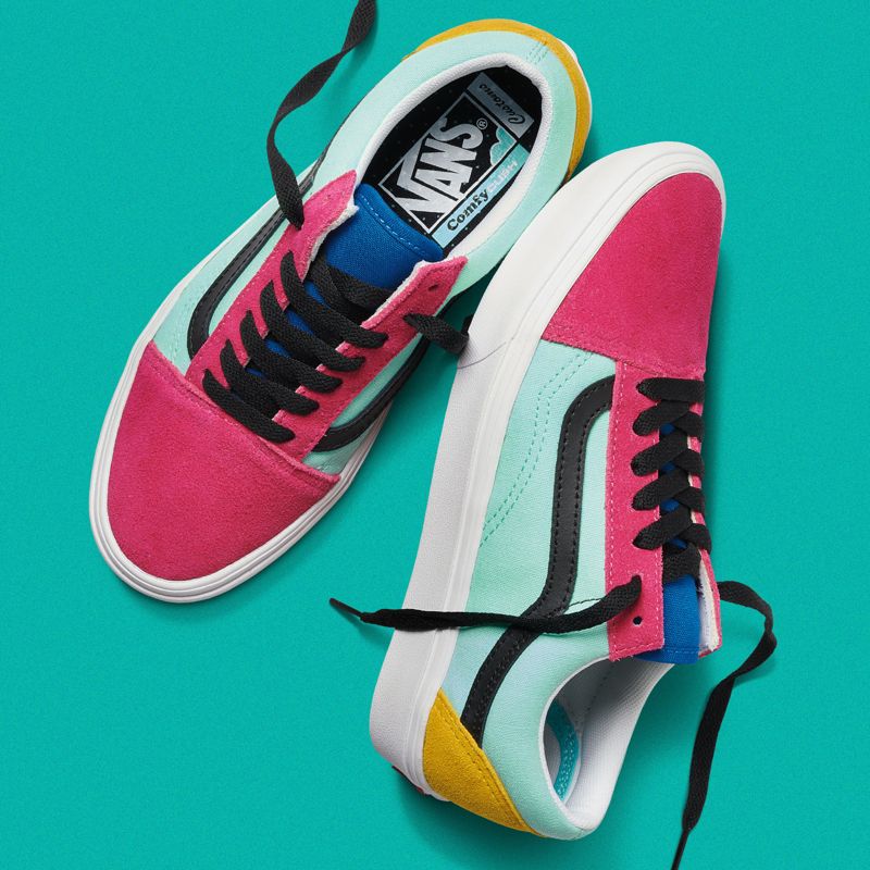 Bajos Vans ComfyCush Old Skool Mujer Multicolor | Mexico-XKF301652