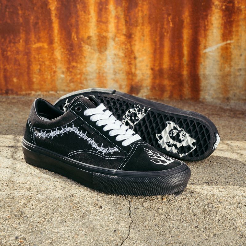 Bajos Vans Elijah Berle Hombre Negros Blancos | Mexico-SLU574890