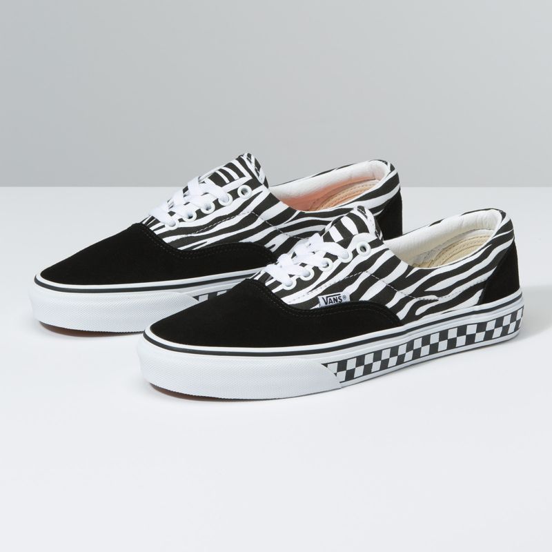 Bajos Vans Era Mujer Negros Blancos | Mexico-KLC785413