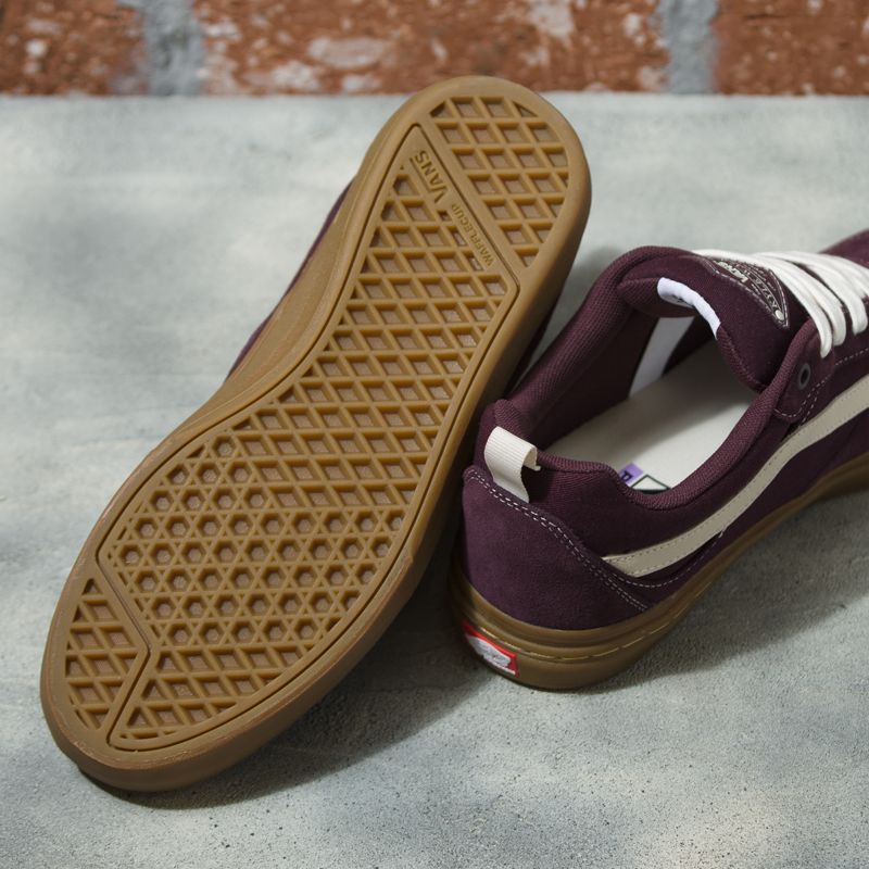 Bajos Vans Gamuza Gum Kyle Walker Hombre Vino | Mexico-NPI842309