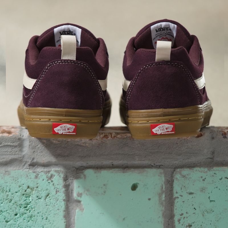 Bajos Vans Gamuza Gum Kyle Walker Hombre Vino | Mexico-NPI842309