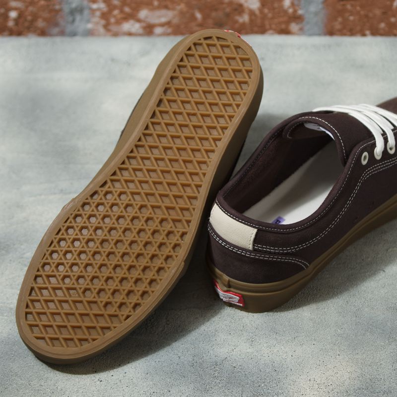 Bajos Vans Gamuza Gum Skate Chukka Mujer Chocolate | Mexico-KOL598764