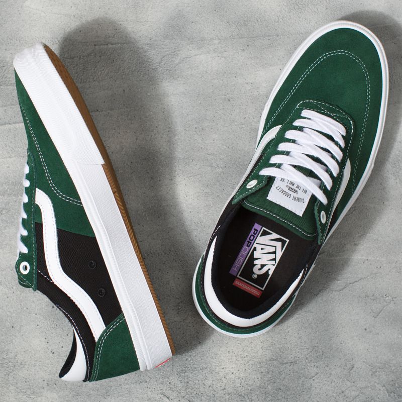 Bajos Vans Gilbert Crockett Hombre Verdes Oscuro Blancos | Mexico-PIC872951