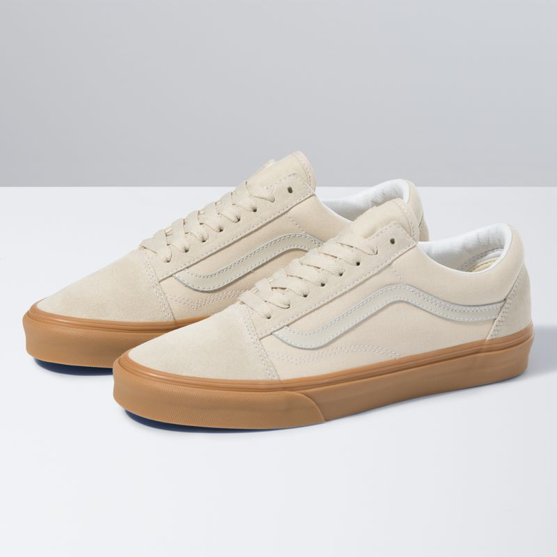 Bajos Vans Gum Old Skool Hombre Beige | Mexico-DNI492730