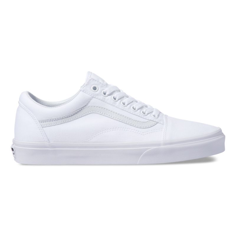 Bajos Vans Lona Old Skool Hombre Blancos | Mexico-EDF416823