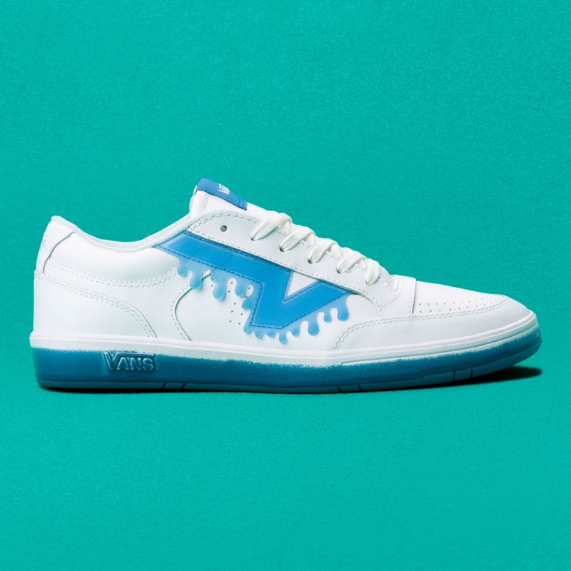 Bajos Vans Lowland CC Drip Mujer Blancos Azules | Mexico-DPH713046