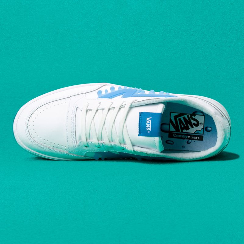 Bajos Vans Lowland CC Drip Mujer Blancos Azules | Mexico-DPH713046