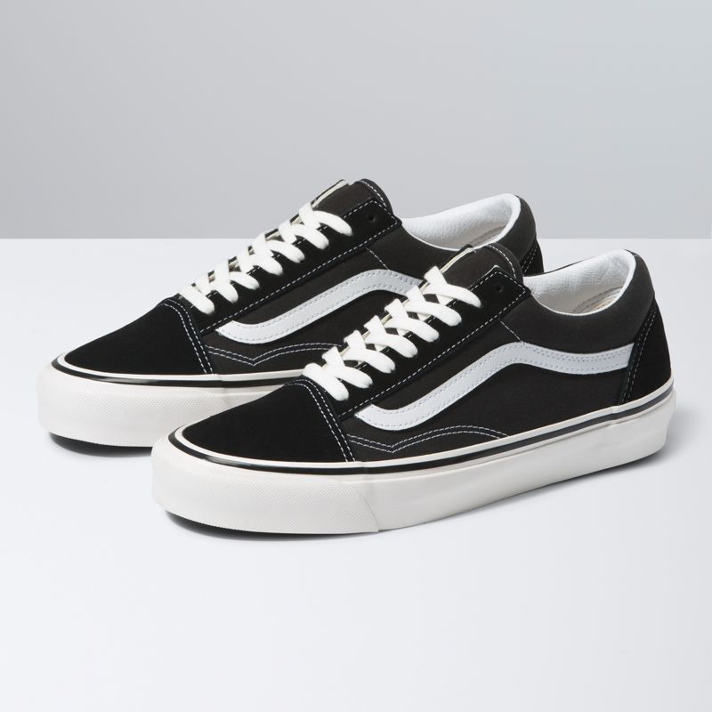 Bajos Vans Old Skool 36 DX Hombre Negros Blancos | Mexico-PFR730289