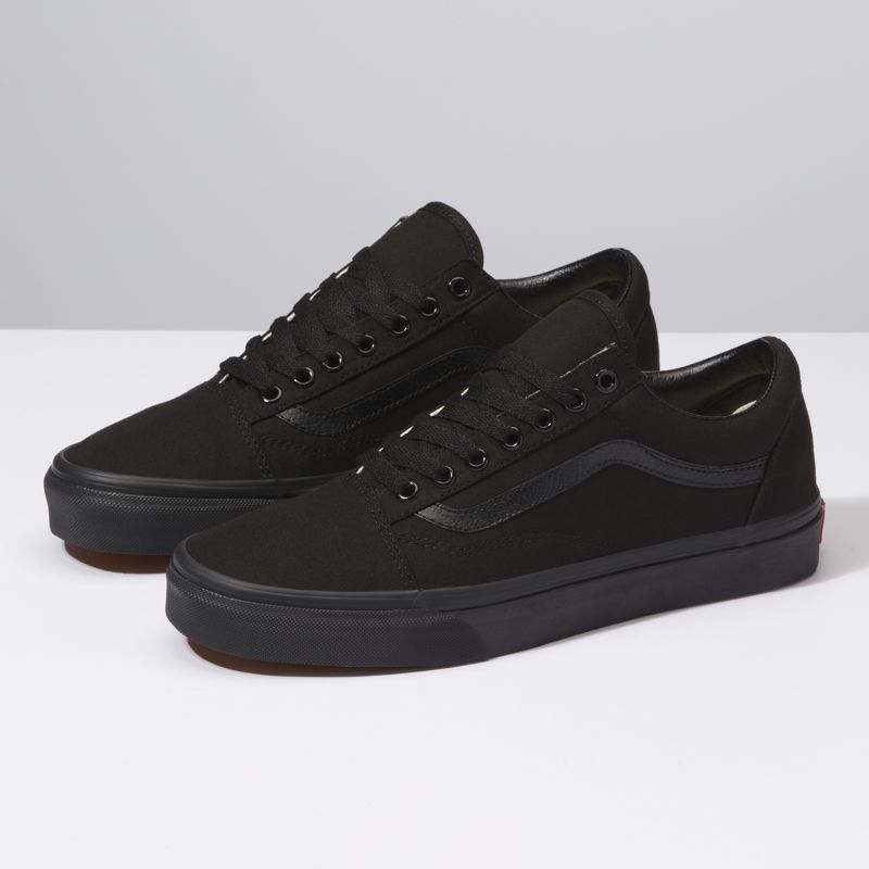 Bajos Vans Old Skool Anchos Hombre Negros | Mexico-OZM793524