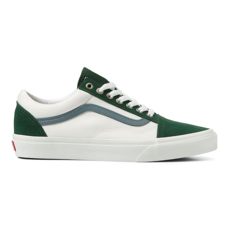 Bajos Vans Old Skool Hombre Azules Verdes | Mexico-XEN361542