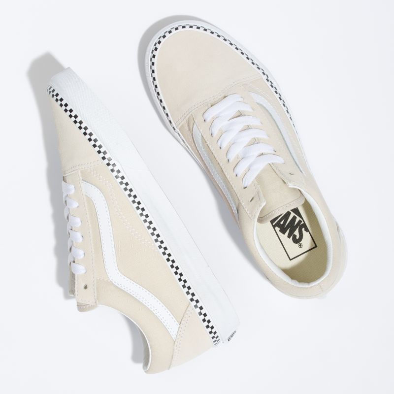 Bajos Vans Old Skool Hombre Beige | Mexico-GUM375026