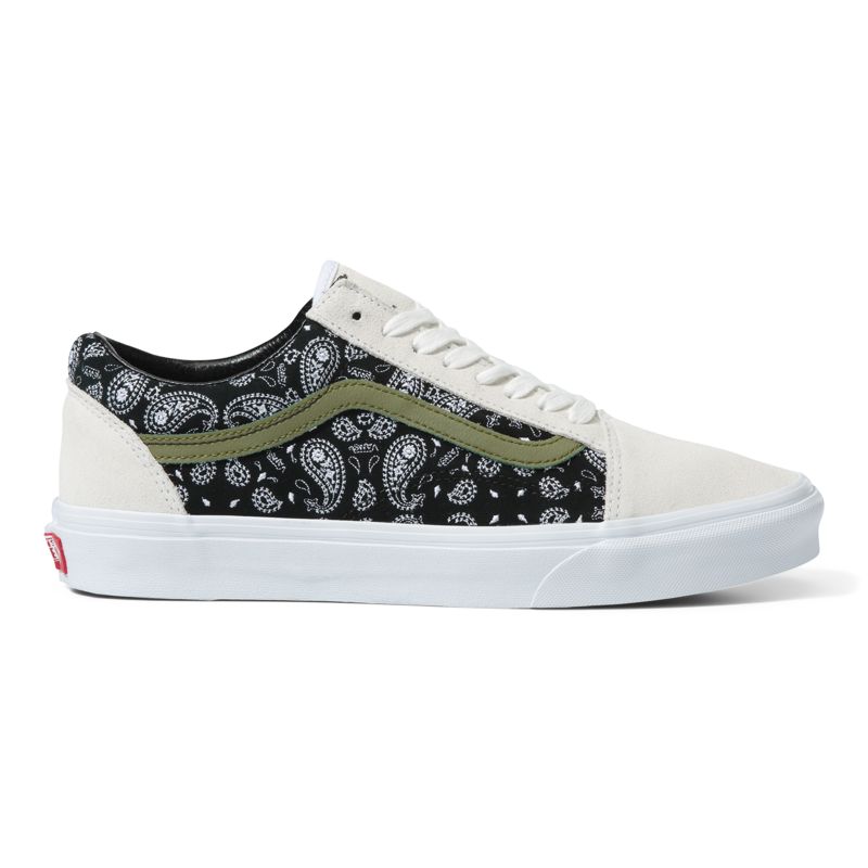 Bajos Vans Old Skool Hombre Blancos Negros | Mexico-ONX874359