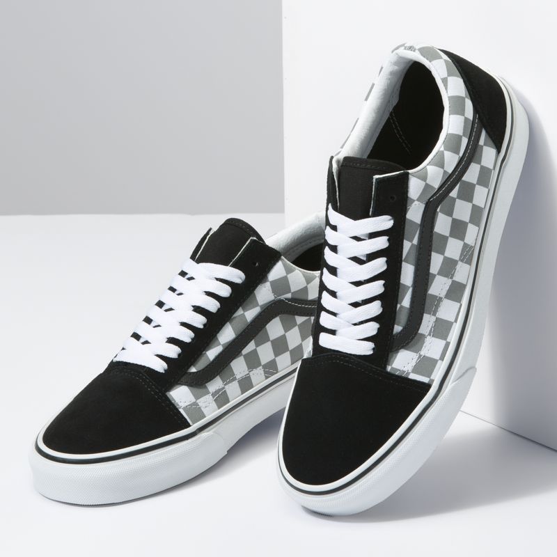 Bajos Vans Old Skool Hombre Blancos Negros | Mexico-UMW842516