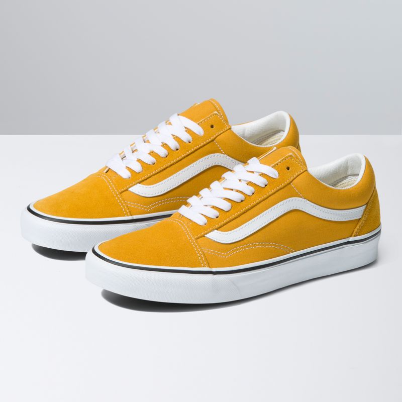 Bajos Vans Old Skool Hombre Dorados Amarillos | Mexico-YWA104789