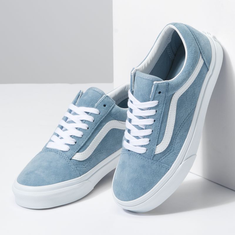 Bajos Vans Old Skool Hombre Grises Azules | Mexico-MEF461352