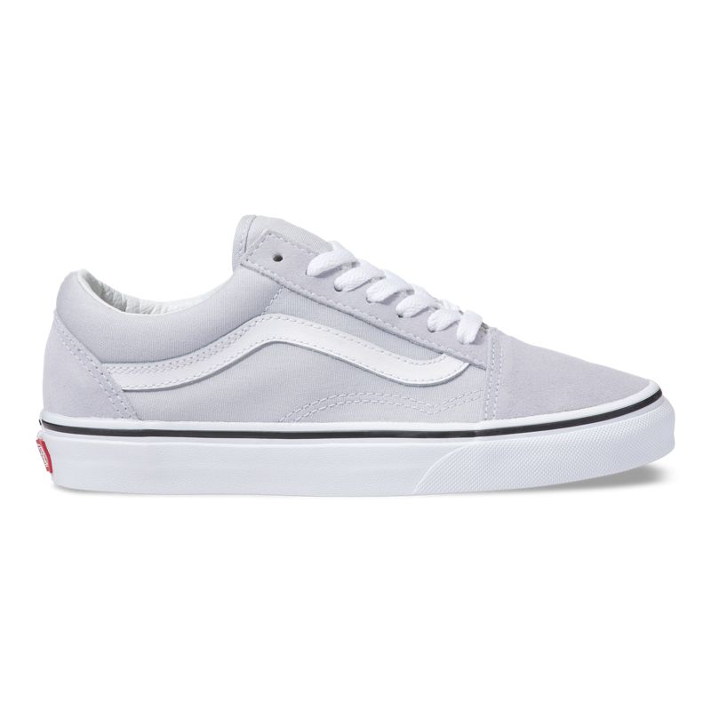 Bajos Vans Old Skool Hombre Grises Blancos | Mexico-DLH936184