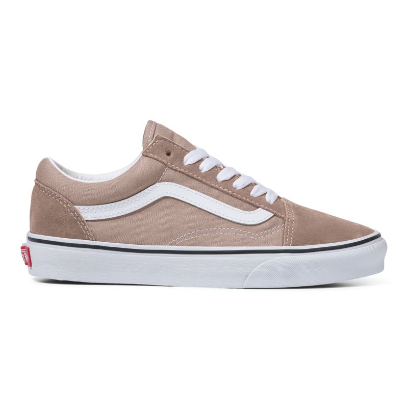 Bajos Vans Old Skool Hombre Kaki Blancos | Mexico-ADQ435916