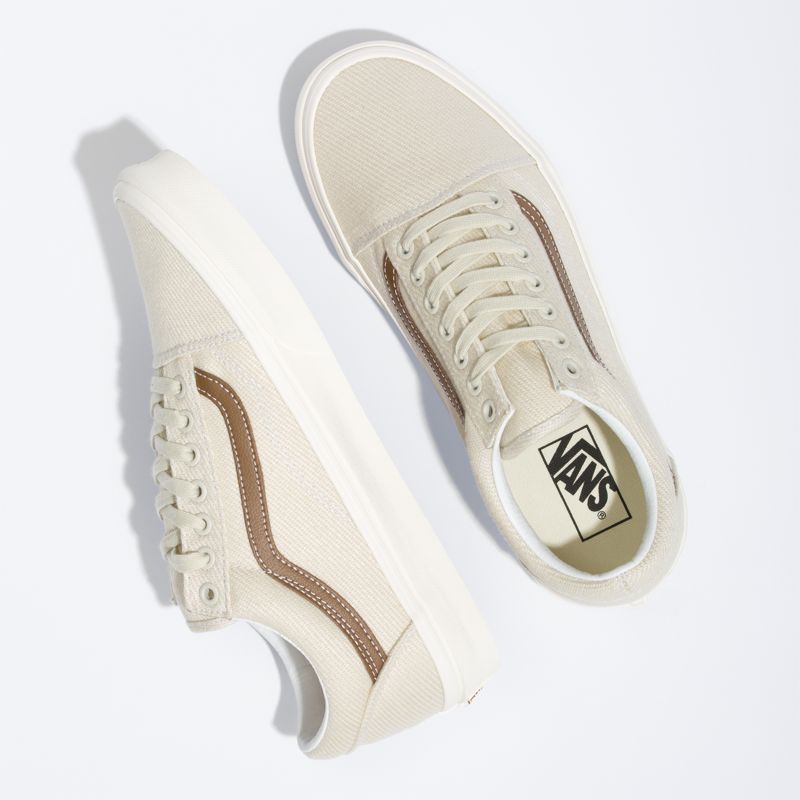 Bajos Vans Old Skool Hombre Marrom Beige | Mexico-CSN360471