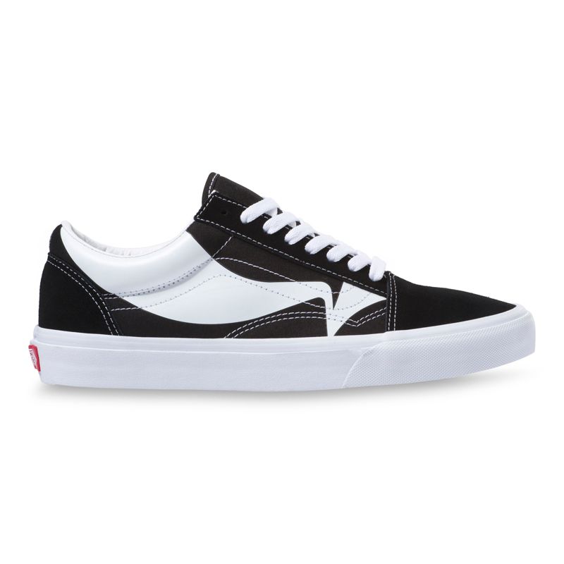 Bajos Vans Old Skool Hombre Negros Blancos | Mexico-EAS361248