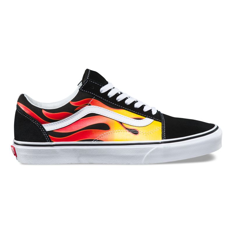 Bajos Vans Old Skool Hombre Negros Blancos | Mexico-LOH271639