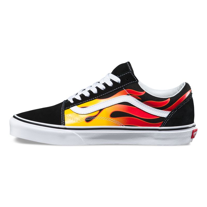 Bajos Vans Old Skool Hombre Negros Blancos | Mexico-LOH271639