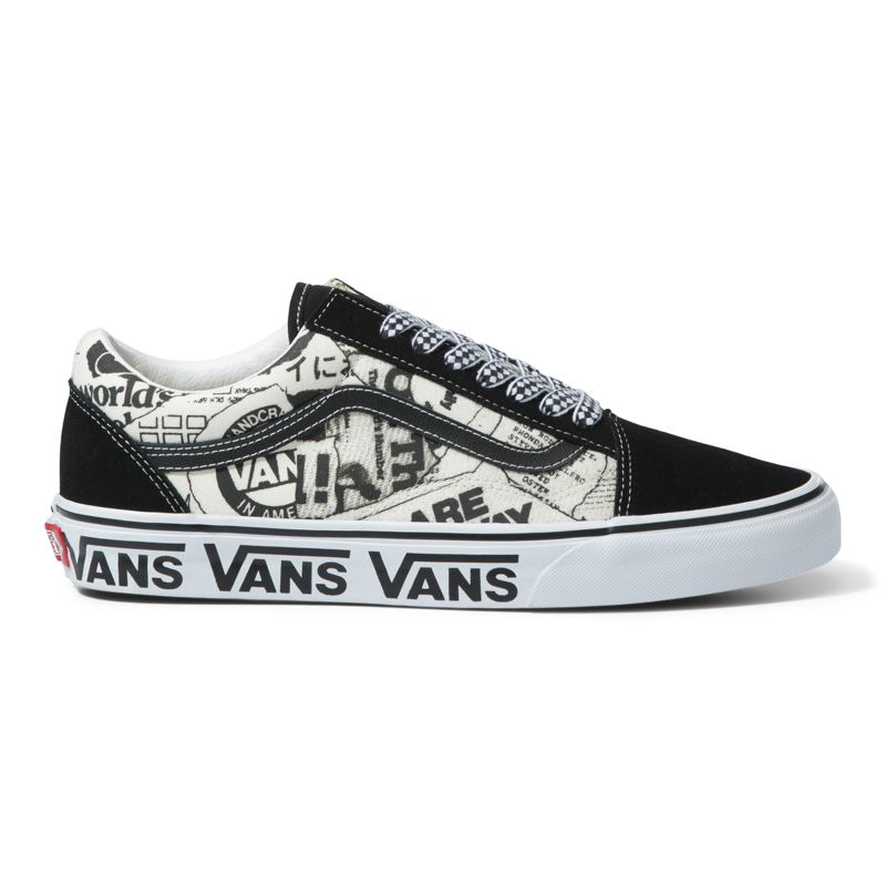 Bajos Vans Old Skool Hombre Negros Blancos | Mexico-TNP840769