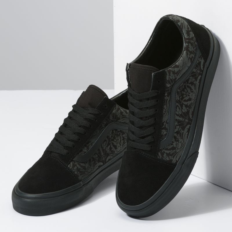 Bajos Vans Old Skool Hombre Negros | Mexico-QBF421683